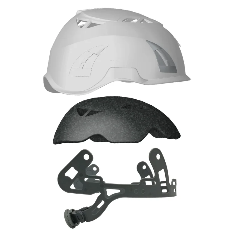 Super Plasma HD HI VIZ Vented Scaffolding Safety Helmet