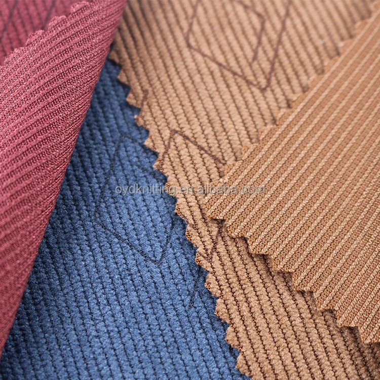 16 Wale Вельветовая ткань с лазерной печатью 100% полиэфирная для одежды