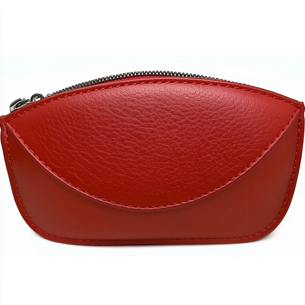 Customized LOGO Real Leather Cosmetic Bag Outdoor Stylish Trendy Genuine Leather Makeup Bags For Girls