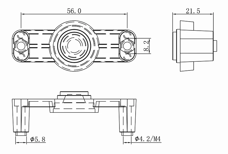 Customize Aluminum Support Frame Motor Spare Part