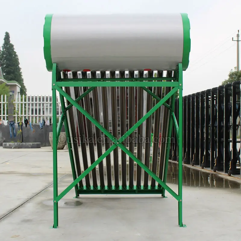 100L 200L 300L Unpressurized Vacuum Tube Galvanized Color Steel Solar Water Heater Geyser