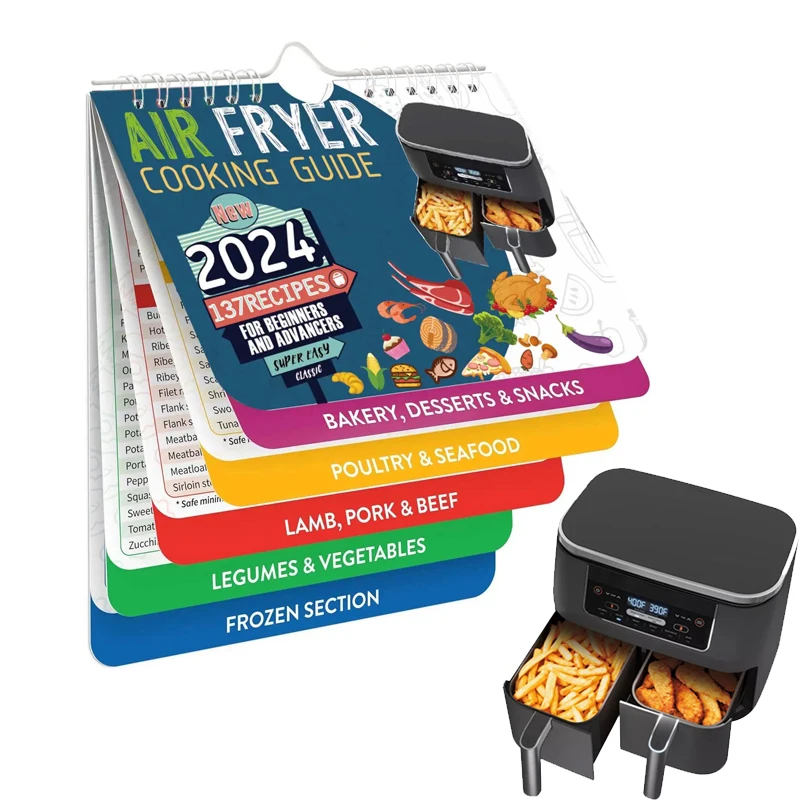 Best Sellers Air Fryer Cheat Sheet Magnets Cooking Guide Booklet Cooking Times Chart  for Cooking and Frying