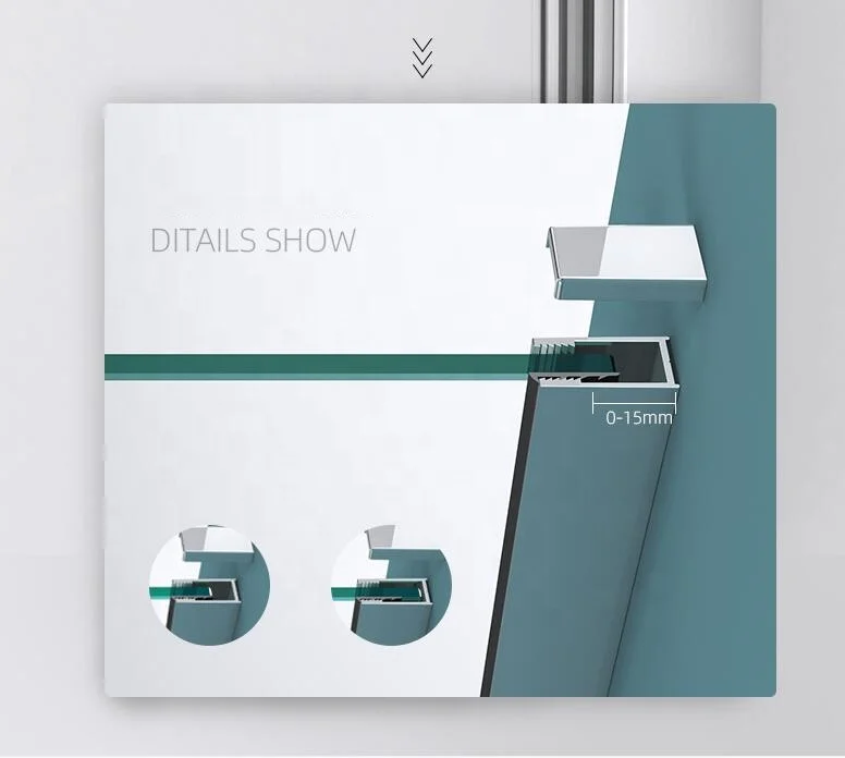 Superb frameless shower screen doors 80*80*190cm with 2-ways pivot doors.Ultra-easy to install. Completely CE Certificate