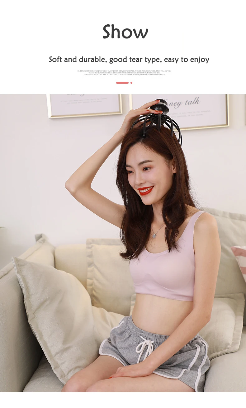 electric octopus head massager high quality head vibration massage