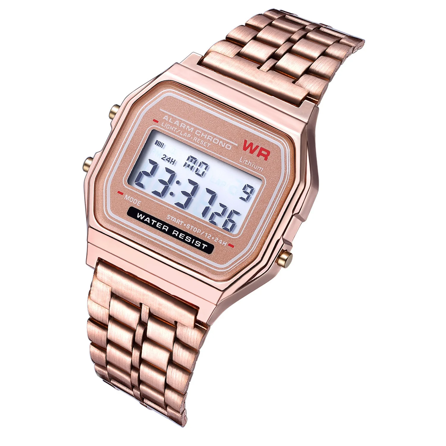 Women Men Unisex Watch Gold Silver Black  LED Digital Sports Wristwatches Electronic Digital Present Gift Male