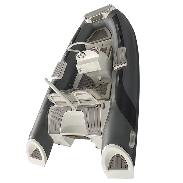 CE RHIB High Speed Folding Rib 380 Deep-v Aluminum Rigid Hull Inflatable Fishing Rowing Rib Boat for Sale