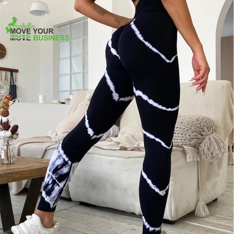 Tie Dye Seamless Women Leggings Fitness Tights