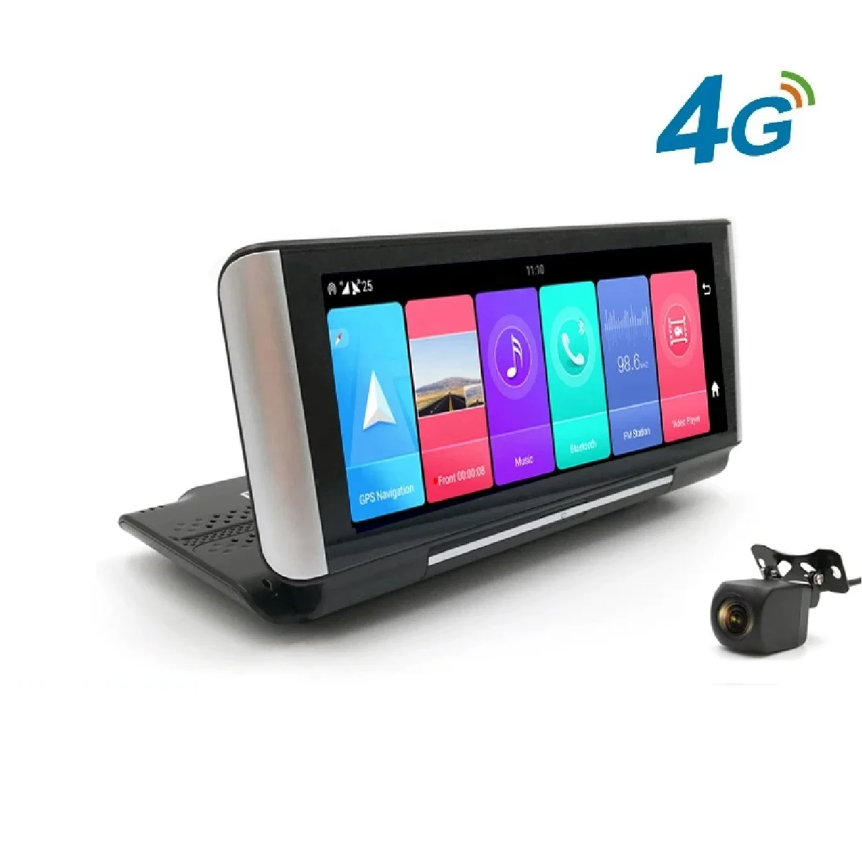 4G Android 8.1 7 Inch Car DVR 2GB+16GB GPS navigator ADAS car video recorder Dual Lens Dashboard Camera parking monitor