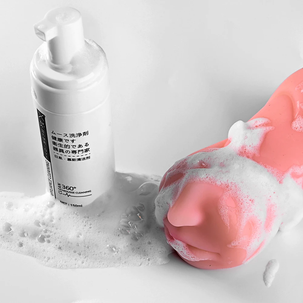 CokeLife OEM Safe Health Care Gentle Cleanser Water Soluble Foaming Sex Toy Liquid Foam Cleaner Spray To Cleaning Sex Toy