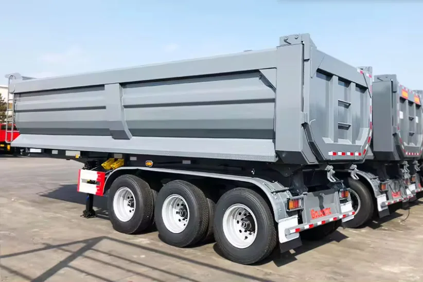 Hot Sale 3 Axle U Type End Dump Trailer Tipping Semi Dumper Trailer Rear Tipper Trailer For Sand Coal In Africa