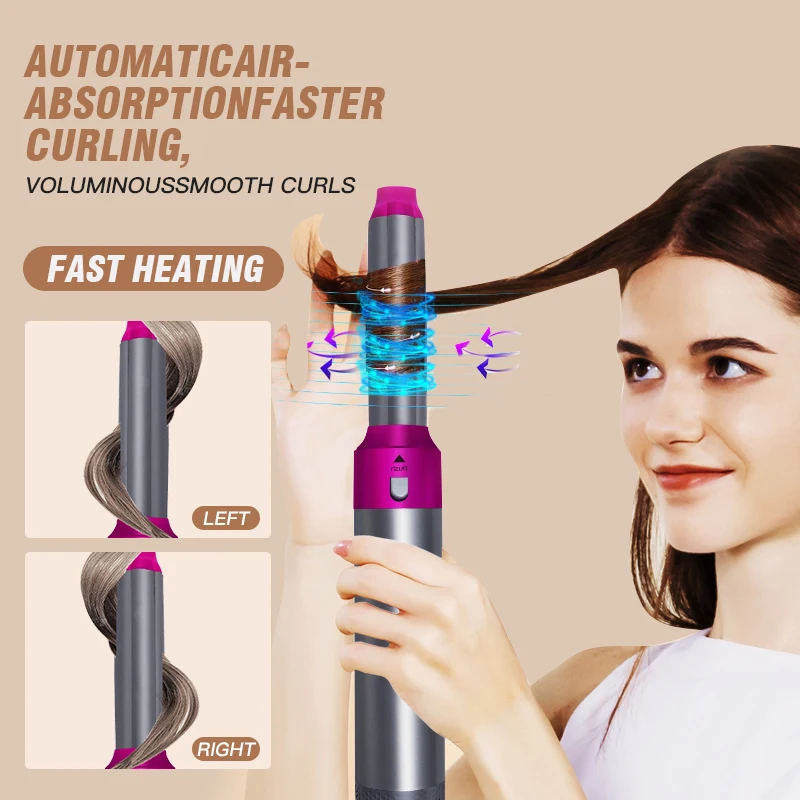 Airstyler 5 в 1 инструменты для укладки волос электрический одношаговый стайлер фен и объемный распылитель щетка горячего воздуха