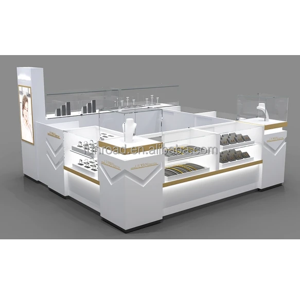 Elegant Stainless Steel Jewelry Display Racks Silver Gold Options Perfect for Jewelry Shops