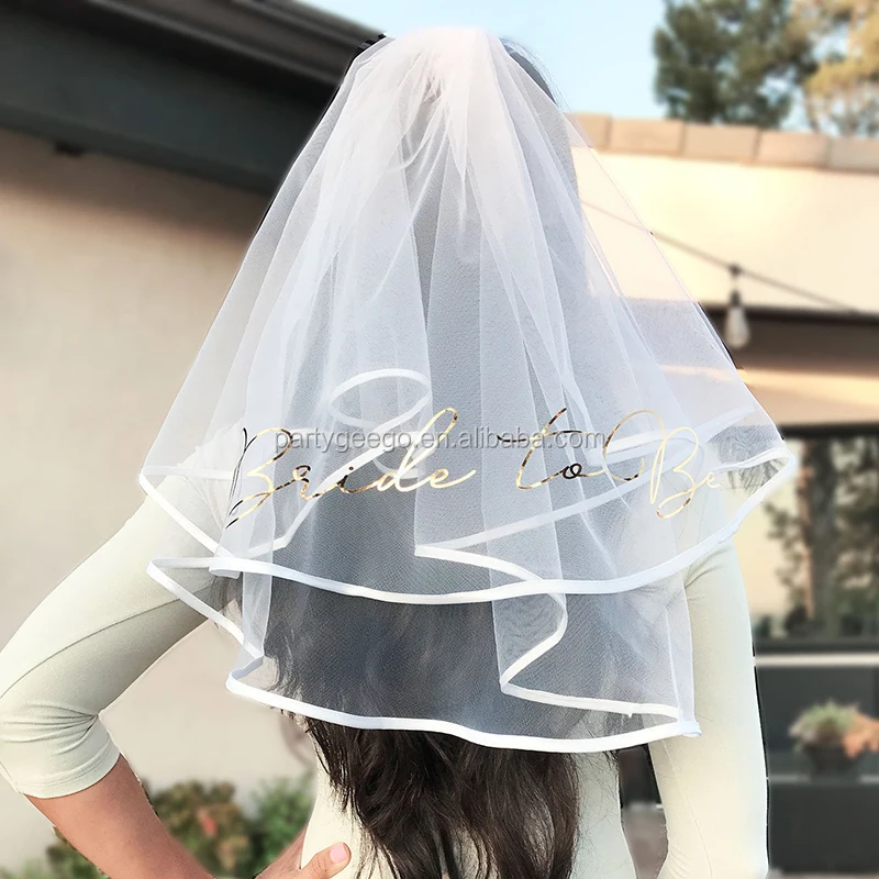 
Bachelorette Hen Party Wedding Bride To Be Veil Bridal Veil 