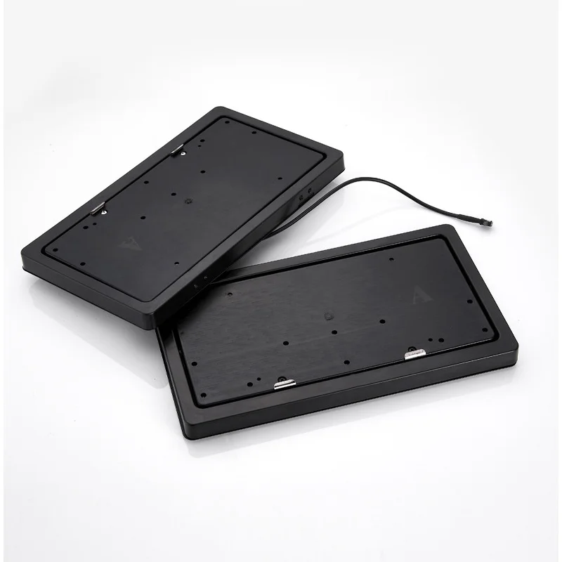 electric stealth vehicle license plates flip cover retractable car license plate frame with remote control