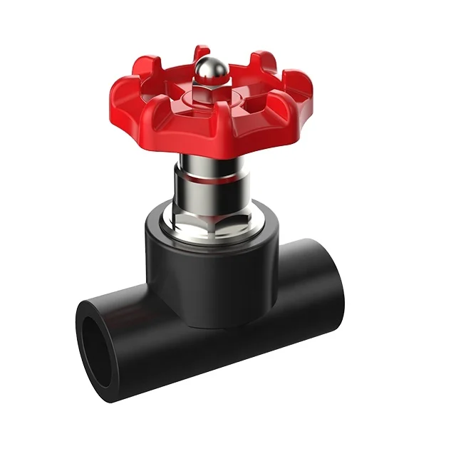 HOMSO Новый PE100 скрытый запорный клапан DN20-DN110 HDPE