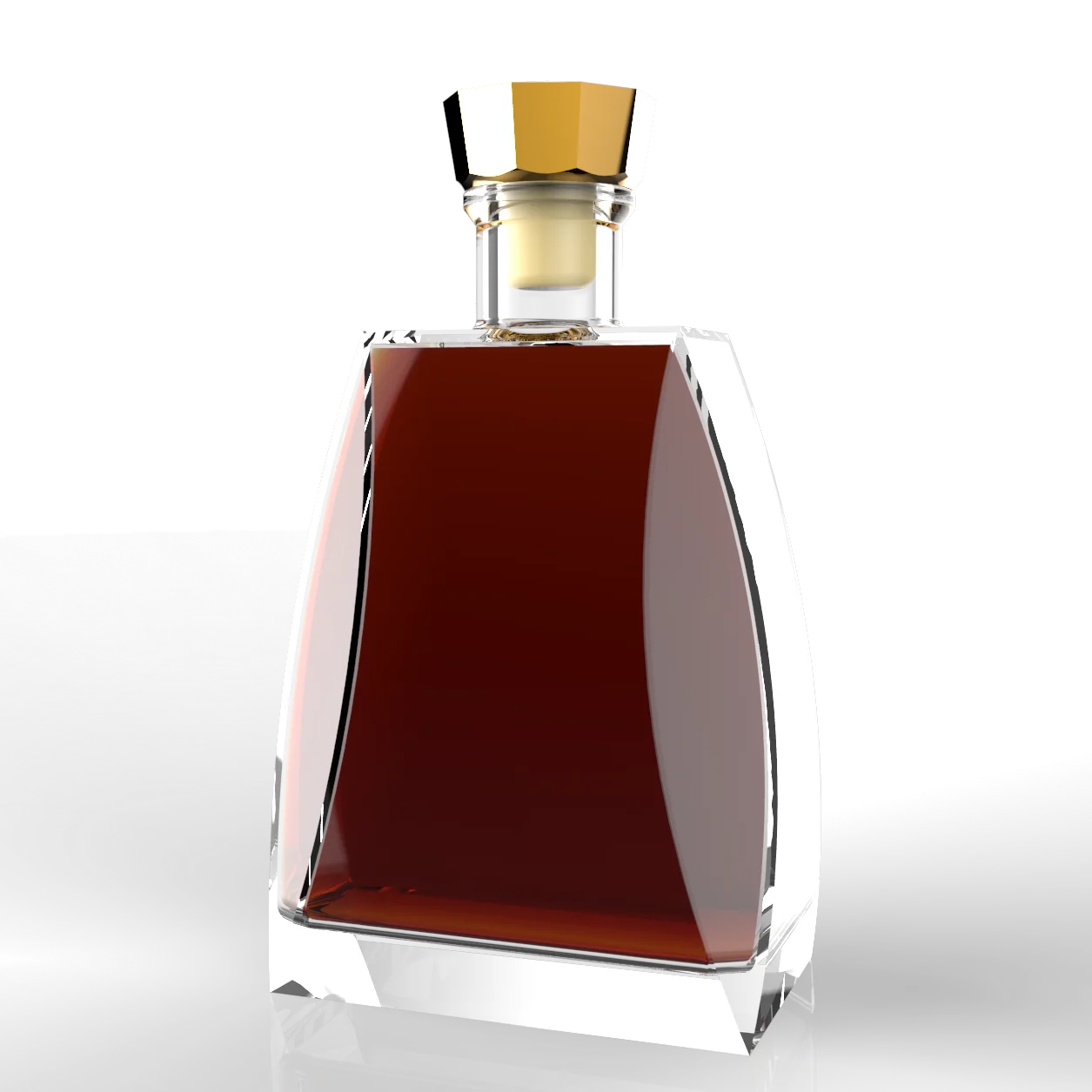 glass bottle manufacturers wine spirits with aluminum cap 700ml 1L glass bottles liquor glass bottle