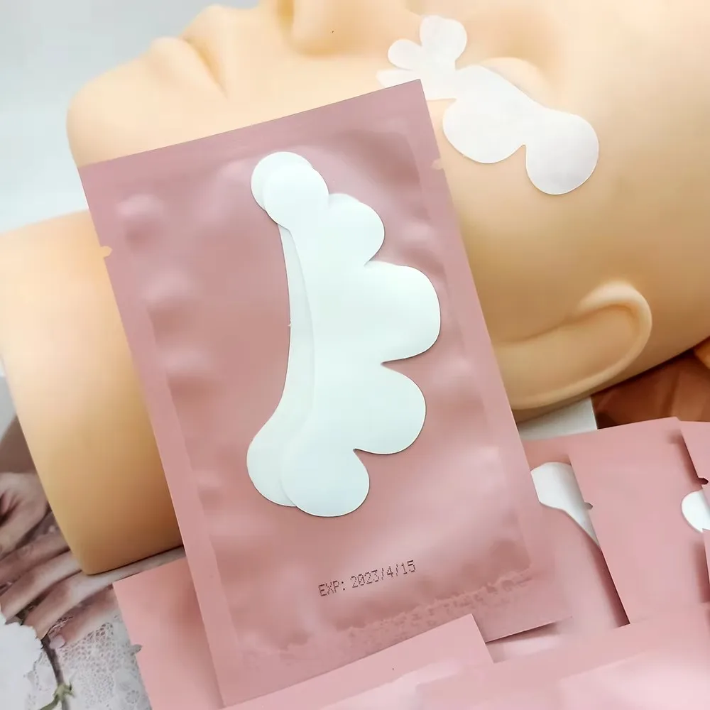 Custom Box parches de hidrogel Gel Pads Under Eye Patches Uv Eye Pads Hydrogel For Lash Extension Eyepatch Lash Pads Eyepads