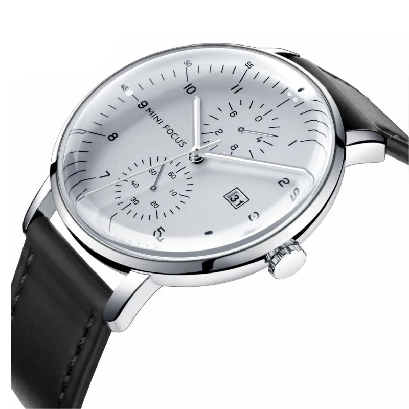 Reloj Hombre мини фокус MF0052G задняя крышка корпуса из нержавеющей стали японский кварцевый механизм Водонепроницаемость модные кварцевые часы Роскошные мужские с кожаным ремешком