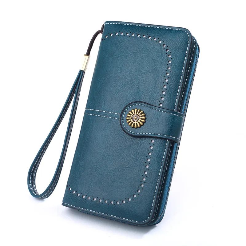 Keymay Coin Purse Bag Zipper Wrap Around Wristlet Bag Mini Wallet Card Holder Mini Keychain Dual Pouch Wristlet Coin Wallet