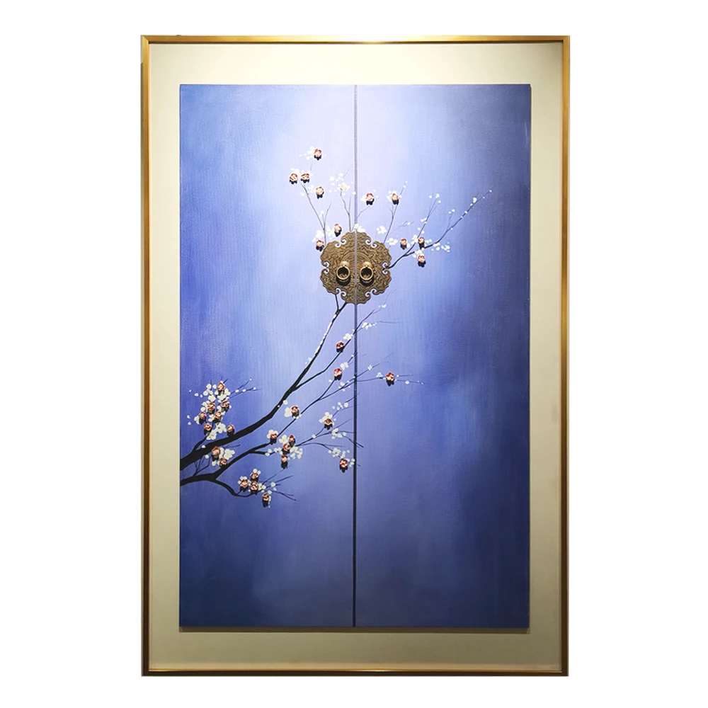 customizedFlower door lockNew Chinese styleHome Furnishing decoration