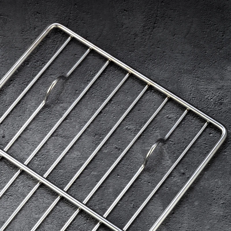 Commercial rectangular fried chicken string brush oil control tray stainless steel oil drain tray oil leakage tray