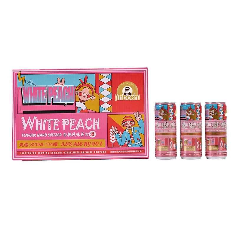 Wholesale 330ML 500ml 6.0% Alcoholic Fresh Orange Juice Mix with Vodka Sparkling Wine Carbonated Cocktail Drinks in Cans