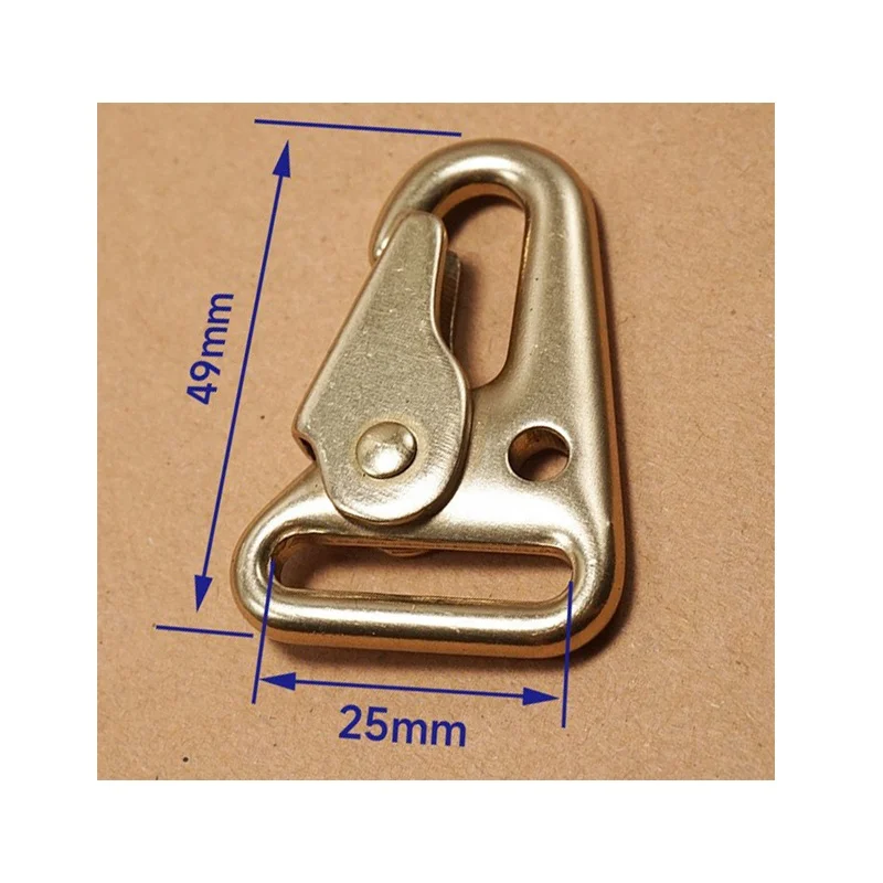 Solid Brass HK clip Quick Detach QD Sling 1.25-Inch sling swivel Loop