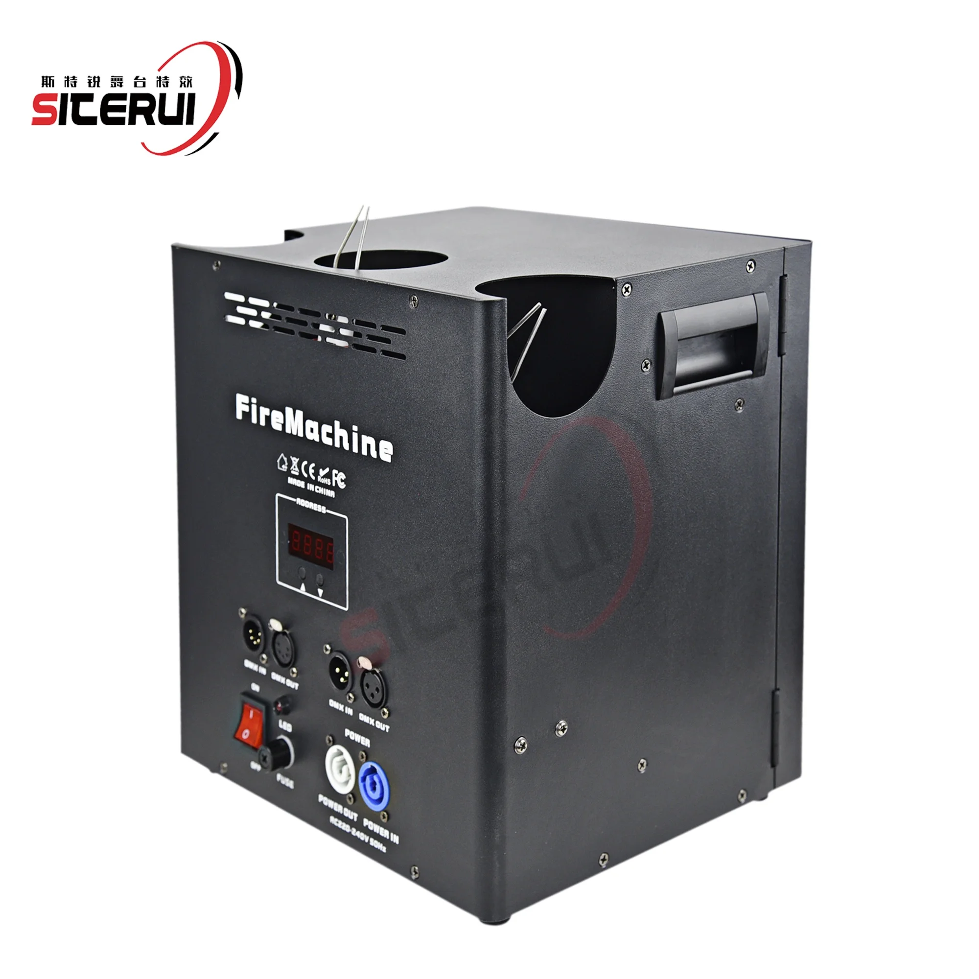SITERUI 200 Вт трехходовая машина с пламенем сценическое оборудование эффектом горячего огня для сценического театра фотография специальное экологическое шоу