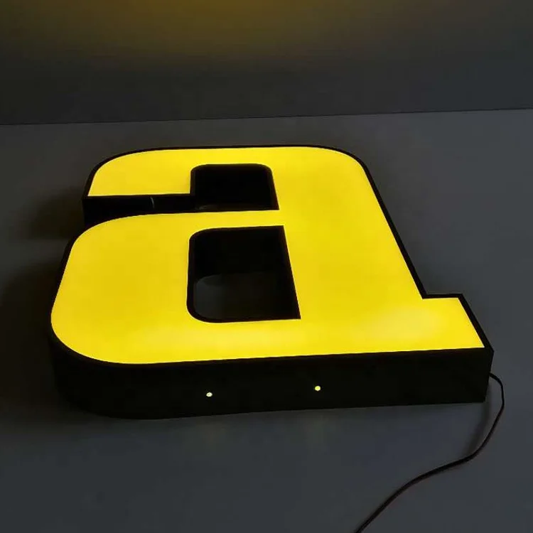 weather-proof led illuminated sign Retail Night light channel letter signs Offices LED logo lights letter Shop Signs