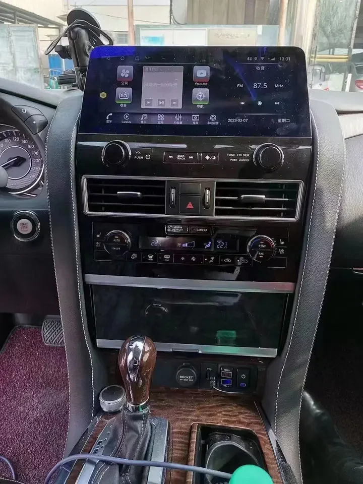 Patrol Y62 2013-2022 Interior dashboard upgrade 2023 Android 12 Car Radio Player Wireless Charging Carplay 4G 360