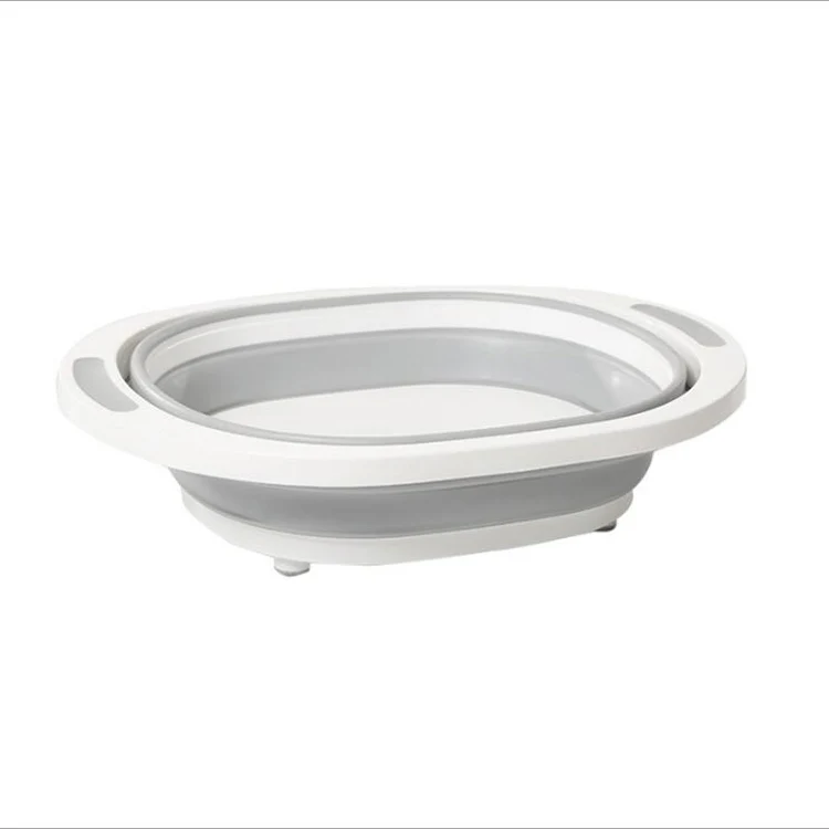 Многофункциональная Складная разделочная доска тарелка для ванны сливная корзина раковина овощей 3 в 1 складная кухни