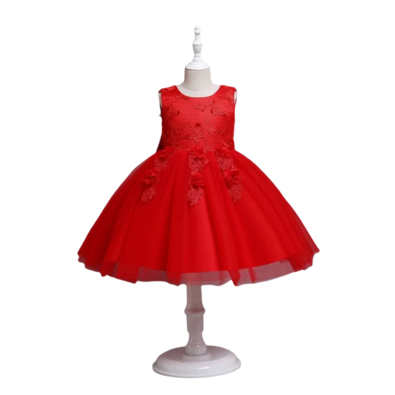 Flower Christening Baptism Communion Birthday Kids Party Pageant Wear Dresses Girls