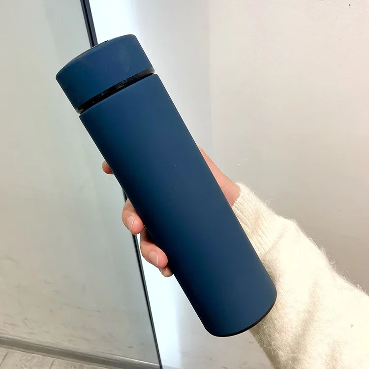 Double Wall Glass Water Bottle with Screw Cap Custom Stainless Steel Vacuum Flask 500ML Camp Outdoor Travel Hiking Gym Business