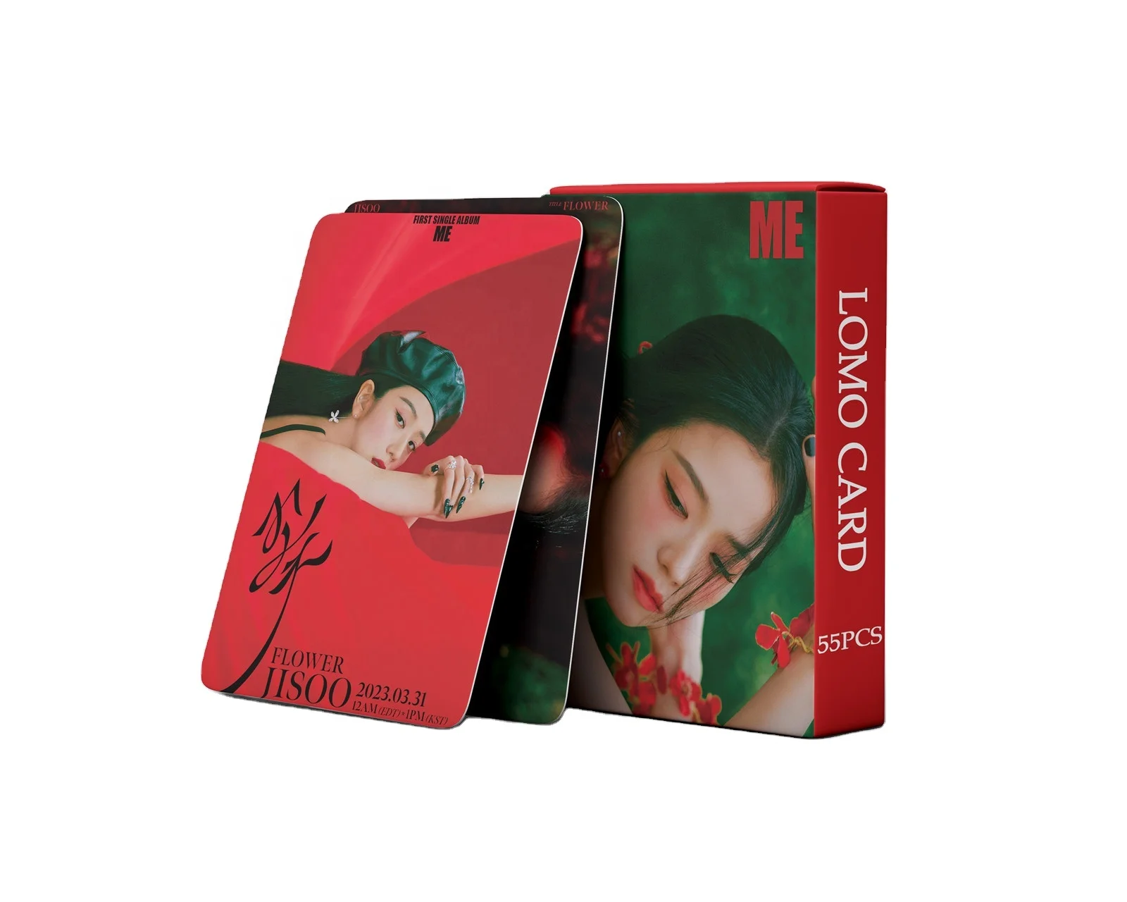 Kpop Pop Group 54 pieces/box JISOO SOLO ME photo Lomo card kpop