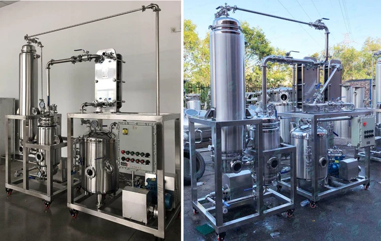 Cold Extraction Machine Alcohol Industrial Ethanol Centrifugal Separation Platform with Chiller Solvent Tank