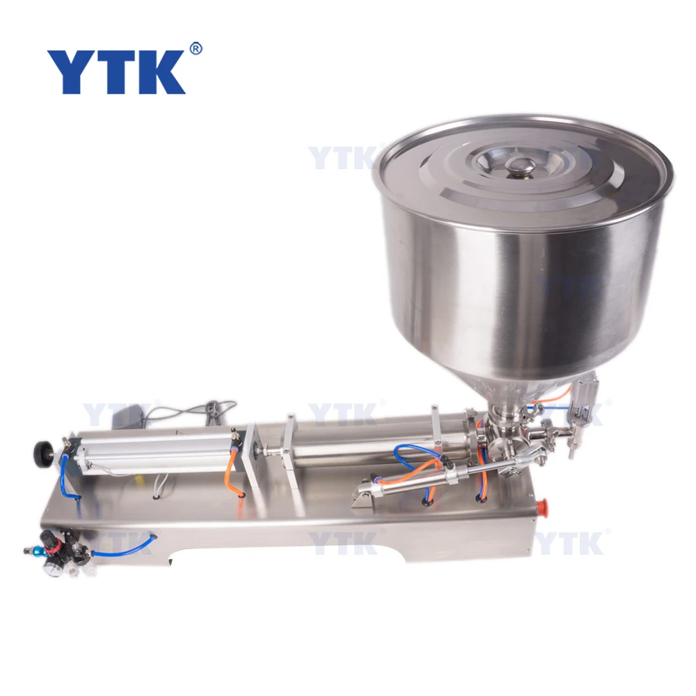 Semi-automatic ketchup syrup lotion shampoo jam cosmetic cream tomato sauce honey peanut butter paste filling machine filler