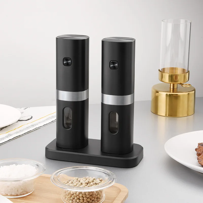 Finely Ground Pepper Spice Grinder Stainless Steel Electric Grinder Machine Set