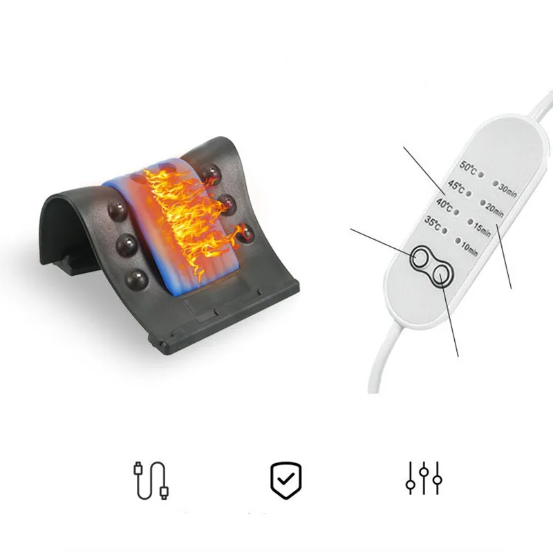 Newest Mini Portable Neck Care Massage Cervical Pillow Pain Relief Traction and Heat Therapy Device