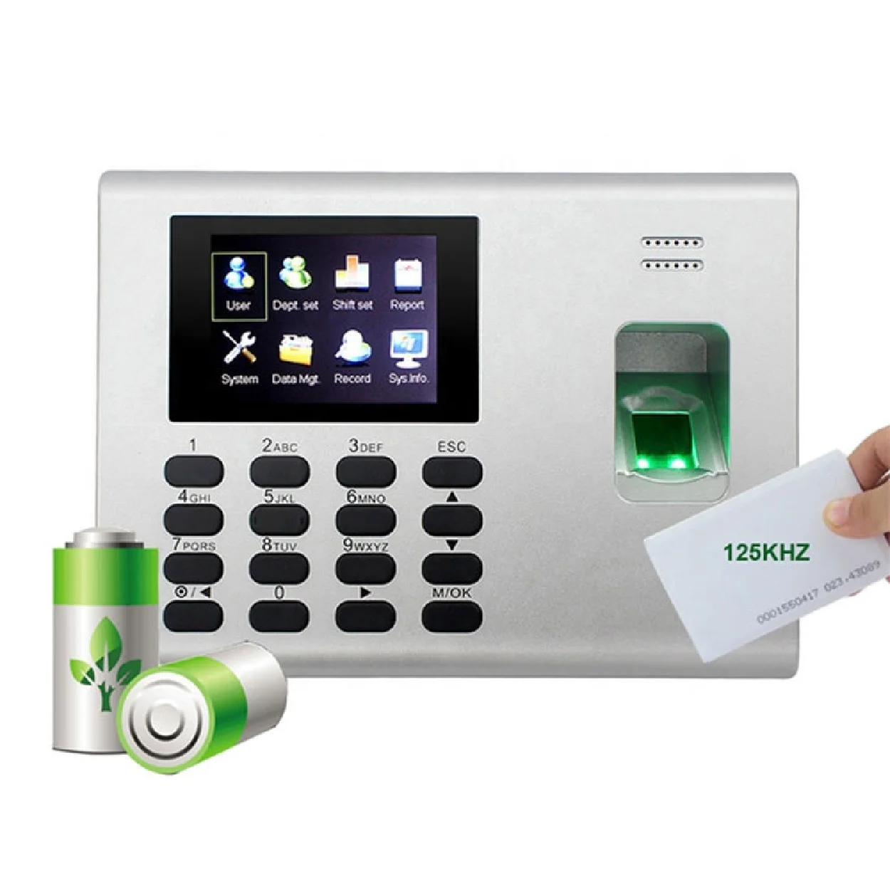 zK Teco K40 Free Software Backup Battery Office Employee Biometric Fingerprint Scanner Time Attendance Clock Recorder Terminal