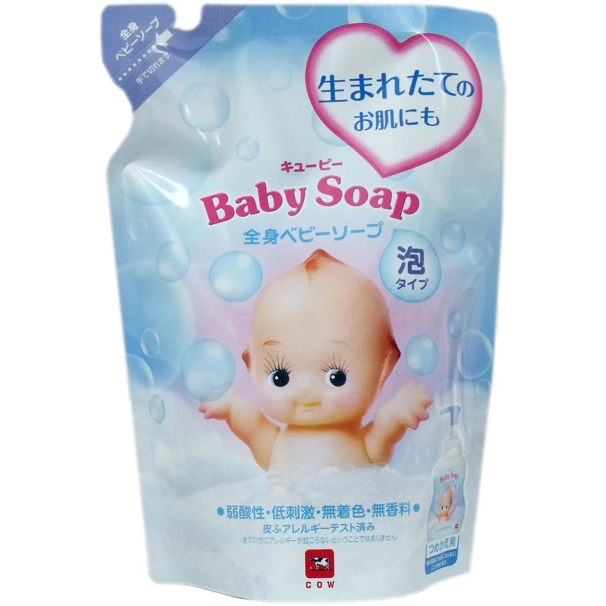 
Kewpie whole body baby soap bubble type refill 350mL 