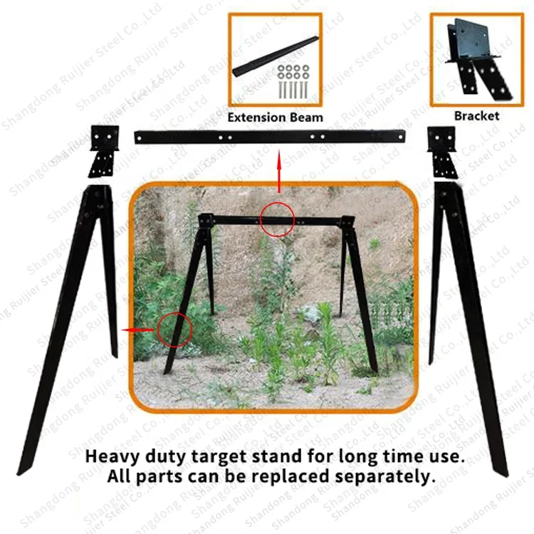High-qualityAR500 AR550 gong target cutting hanging steel target shooting target combination system