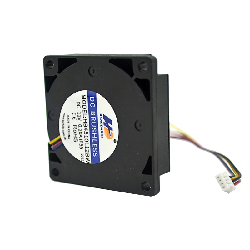 Hangdahui blower Small 45mm 45x45x10mm 4510 ball bearing dc brushless blower fan 12v high rpm small blower fan small
