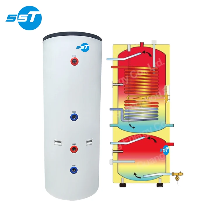 Heat Pump freestanding air source stainless steel 400l  hot water tank customization stainless 304 316 water tank