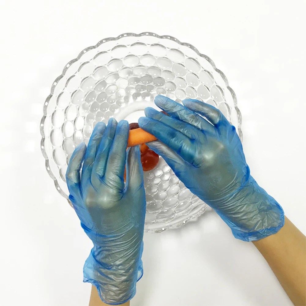 Wholesale Vinyl Gloves Powder Free General Use Clear Blue Vinyl Multipurpose Gloves Disposable PVC Gloves Manufacturer