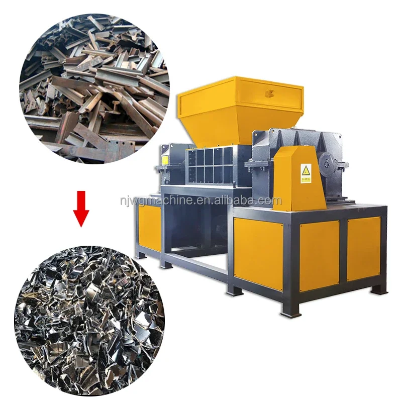 Customizable  Chinese Manufacturers Exllent Hard Drive Double Shaft Plastic Shredder Machine
