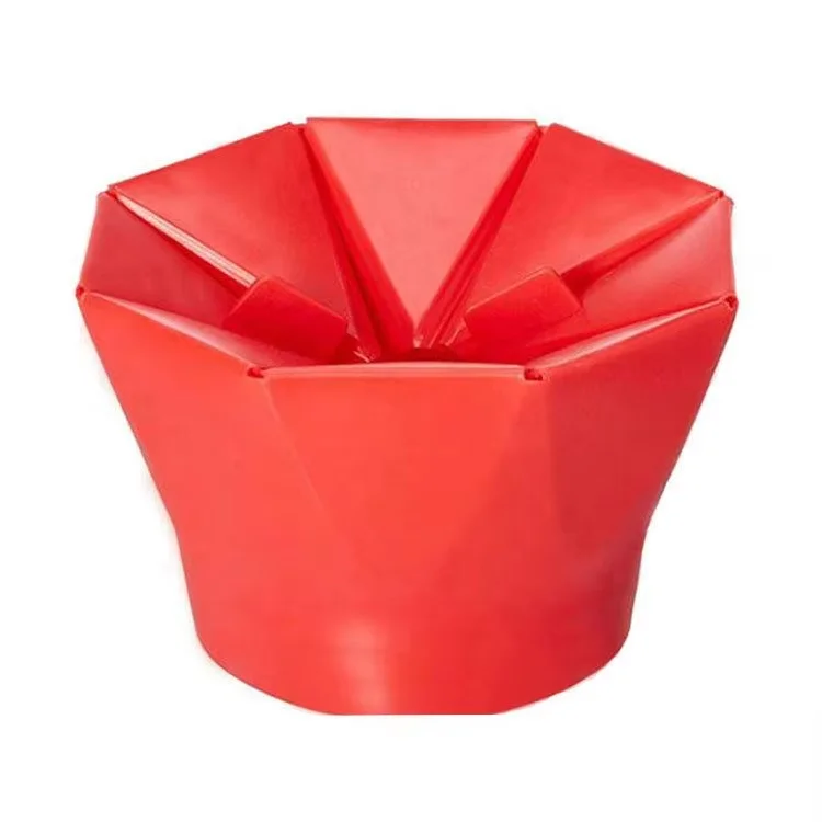 Collapsible Silicone Popcorn Maker | Microwave Safe, BPA-Free Popcorn Bowl for Home and Kitchen