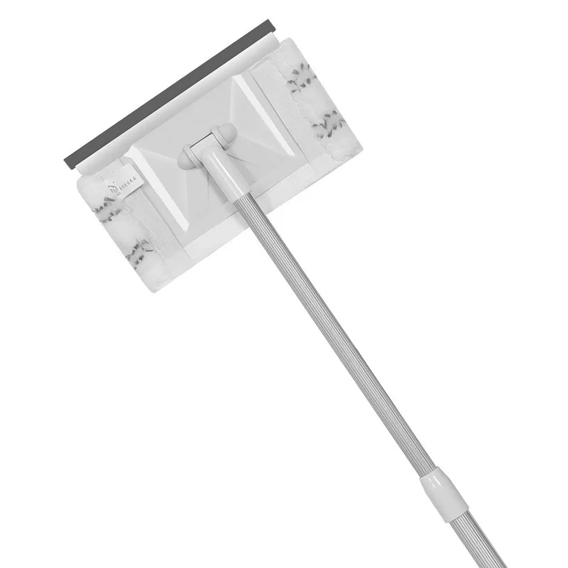 Швабра ZZHOME из микрофибры с силиконовым скребком подходит для окон пола плинтуса