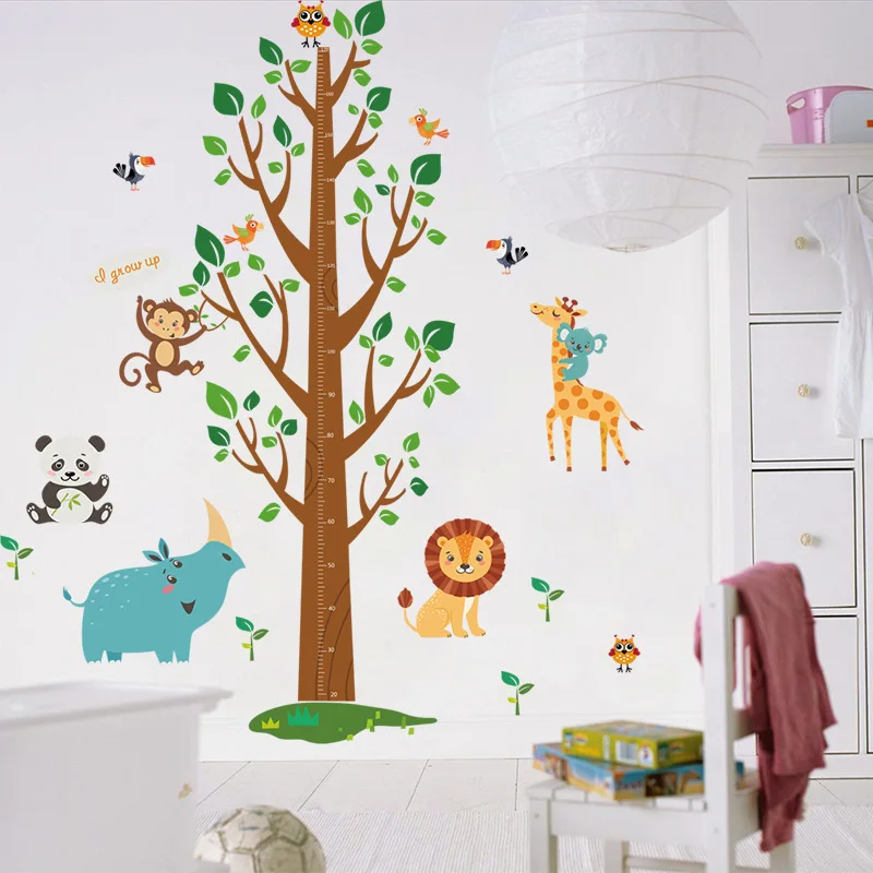 Kids Bedroom Decoration Height Paste Children Room Removable Vinyl Waterproof Wall Sticker