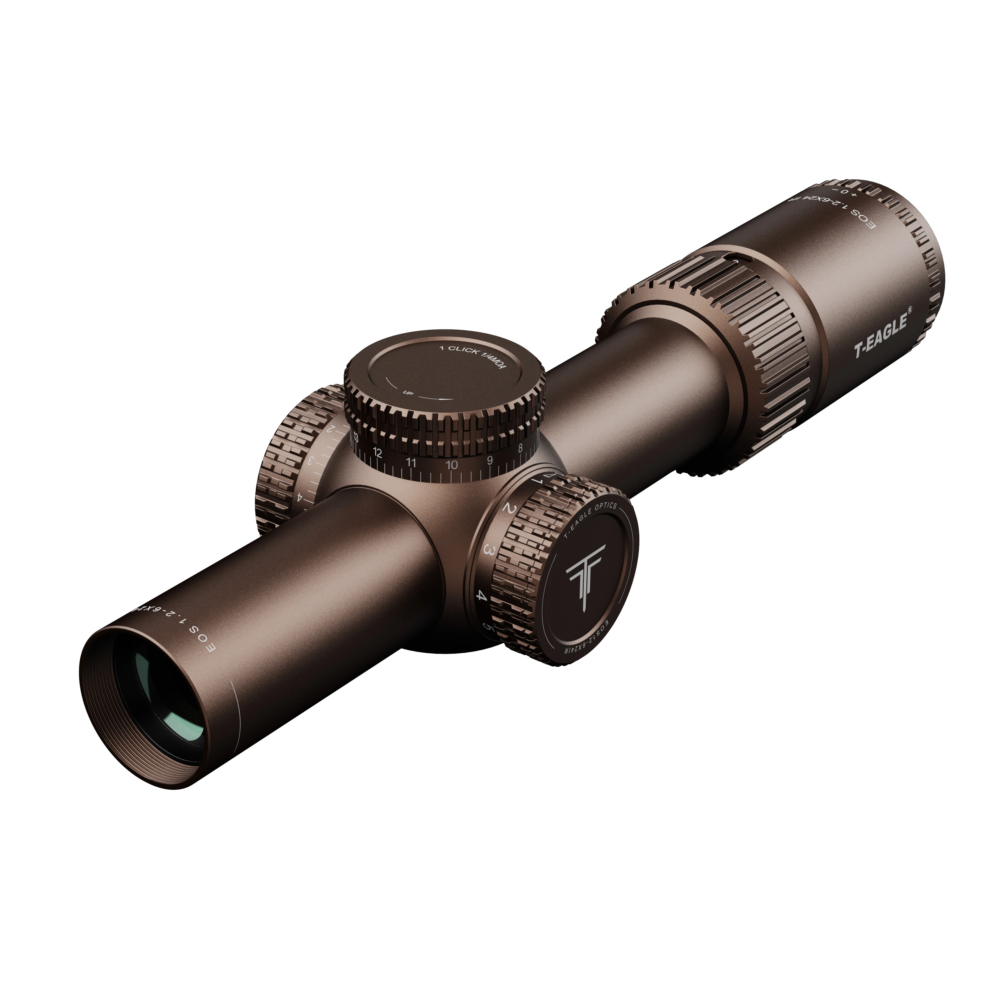 Accept OEM T-EAGLE EOS 1.2-6 Brown scope Thin Border tactical Optic sight Waterproof Quick Looking Outdoor Sports Hunting Scope