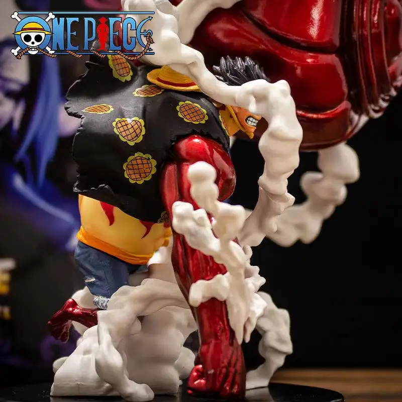Новая модель японского аниме One Piece фигурка оверсайз Luffy Gear 4 Косплей ПВХ фигурки героев соломенная